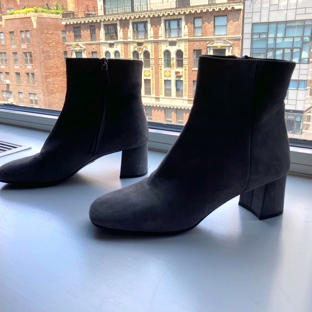 Prada grey suede booties - size EU 36 - very good condition